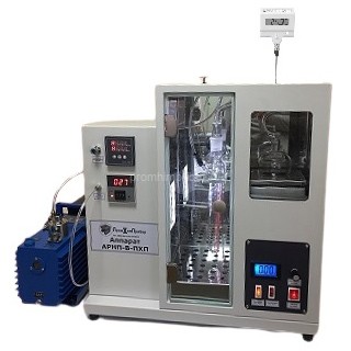 Полуавтоматический аппарат АРНПц-В-ПХП для определения фракционного состава при низком давлении с цифровым термометром