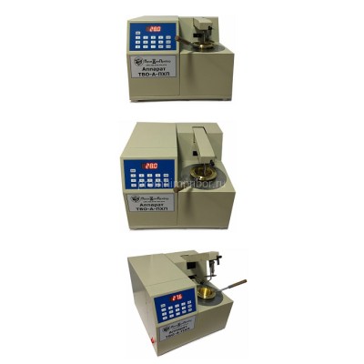 Автоматический аппарат ТВО-А-ПХП для определения температуры вспышки нефтепродуктов в открытом тигле