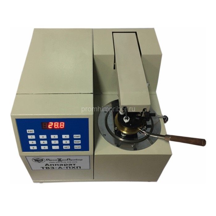 Автоматический аппарат ТВЗ-А-ПХП для определения температуры вспышки нефтепродуктов в закрытом тигле